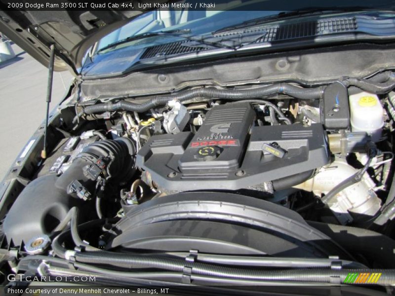 Light Khaki Metallic / Khaki 2009 Dodge Ram 3500 SLT Quad Cab 4x4