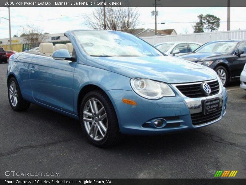 Eismeer Blue Metallic / Cornsilk Beige 2008 Volkswagen Eos Lux