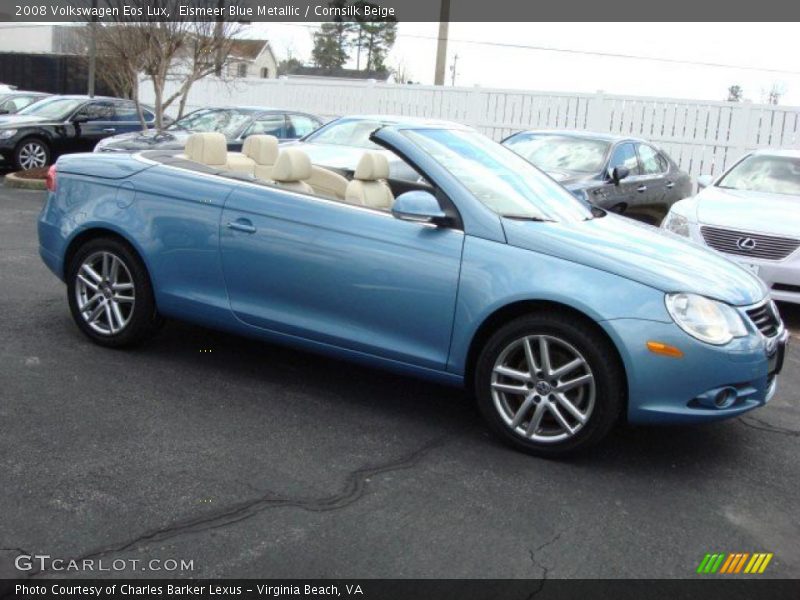 Eismeer Blue Metallic / Cornsilk Beige 2008 Volkswagen Eos Lux