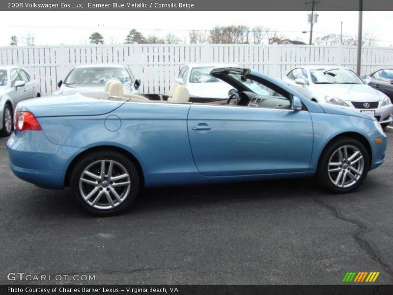 Eismeer Blue Metallic / Cornsilk Beige 2008 Volkswagen Eos Lux