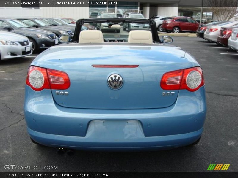Eismeer Blue Metallic / Cornsilk Beige 2008 Volkswagen Eos Lux