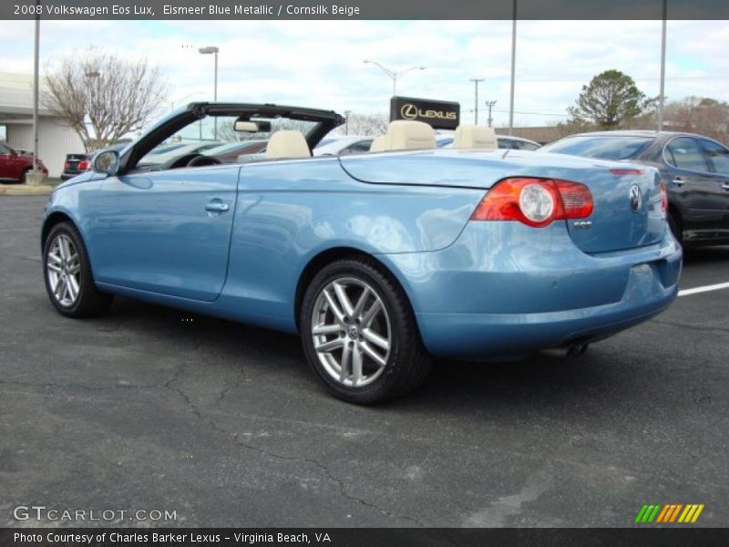 Eismeer Blue Metallic / Cornsilk Beige 2008 Volkswagen Eos Lux