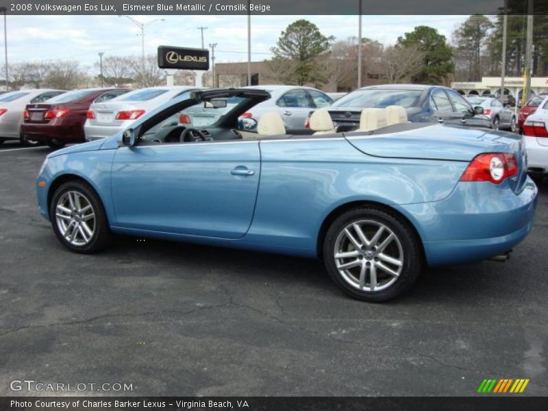 Eismeer Blue Metallic / Cornsilk Beige 2008 Volkswagen Eos Lux