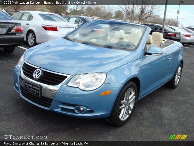 Eismeer Blue Metallic / Cornsilk Beige 2008 Volkswagen Eos Lux