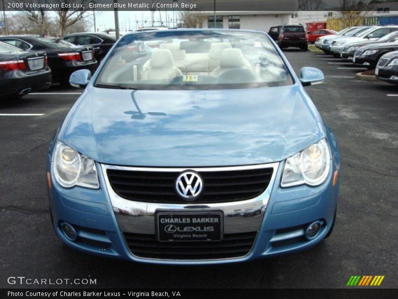 Eismeer Blue Metallic / Cornsilk Beige 2008 Volkswagen Eos Lux