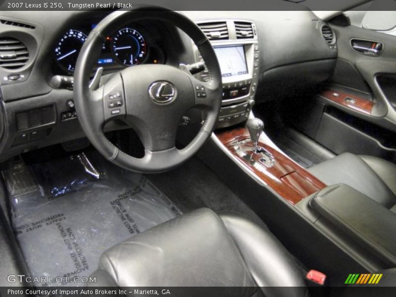 Tungsten Pearl / Black 2007 Lexus IS 250