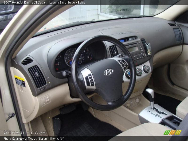 Laguna Sand Beige / Beige 2007 Hyundai Elantra SE Sedan