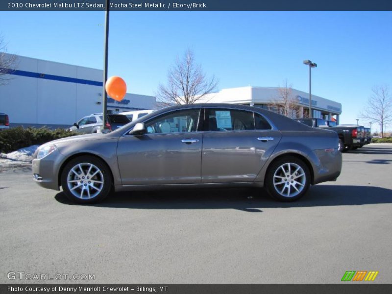 Mocha Steel Metallic / Ebony/Brick 2010 Chevrolet Malibu LTZ Sedan