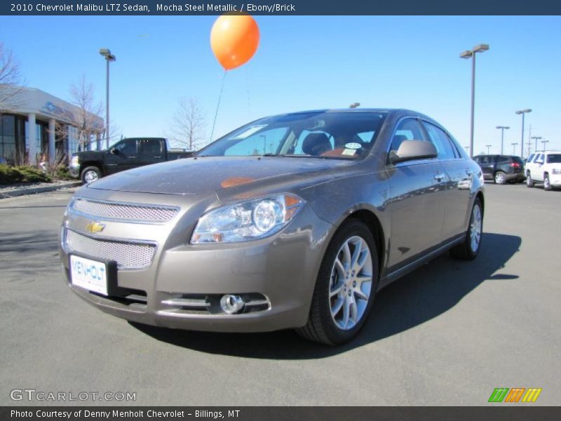 Mocha Steel Metallic / Ebony/Brick 2010 Chevrolet Malibu LTZ Sedan