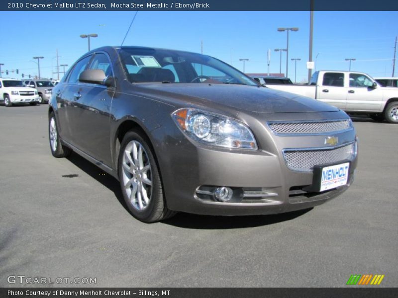 Mocha Steel Metallic / Ebony/Brick 2010 Chevrolet Malibu LTZ Sedan