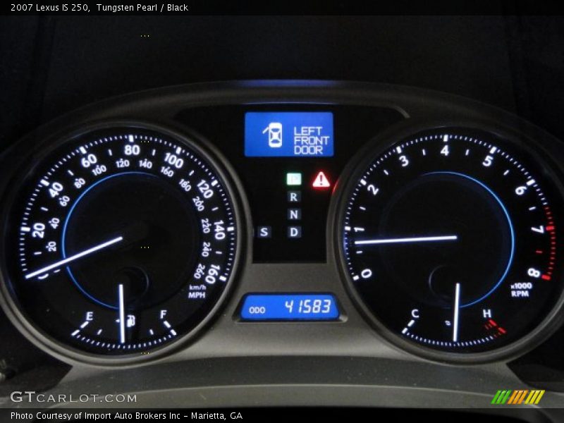 Tungsten Pearl / Black 2007 Lexus IS 250