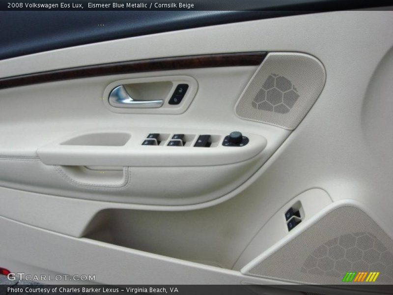 Eismeer Blue Metallic / Cornsilk Beige 2008 Volkswagen Eos Lux