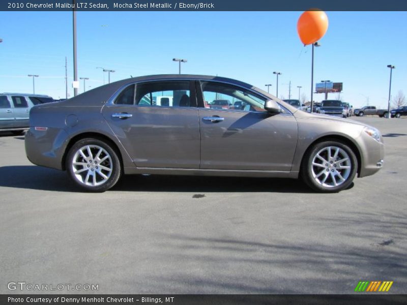 Mocha Steel Metallic / Ebony/Brick 2010 Chevrolet Malibu LTZ Sedan