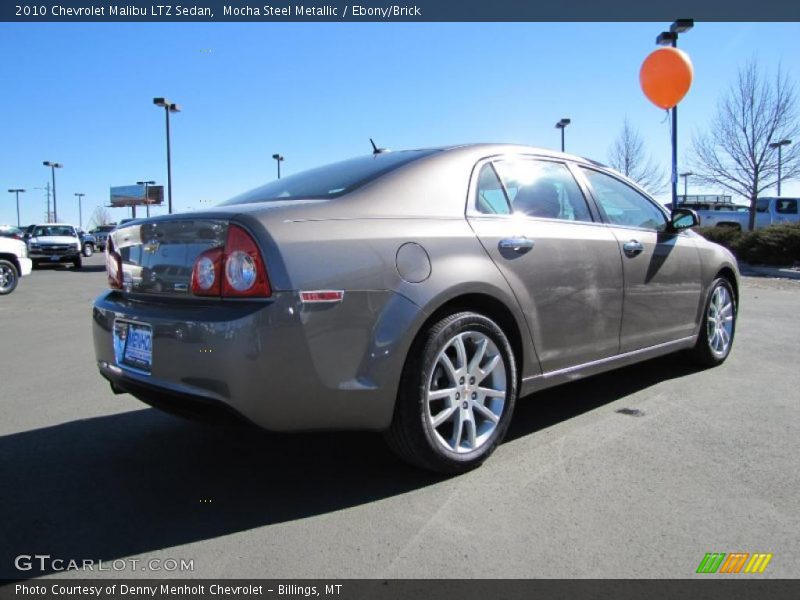 Mocha Steel Metallic / Ebony/Brick 2010 Chevrolet Malibu LTZ Sedan
