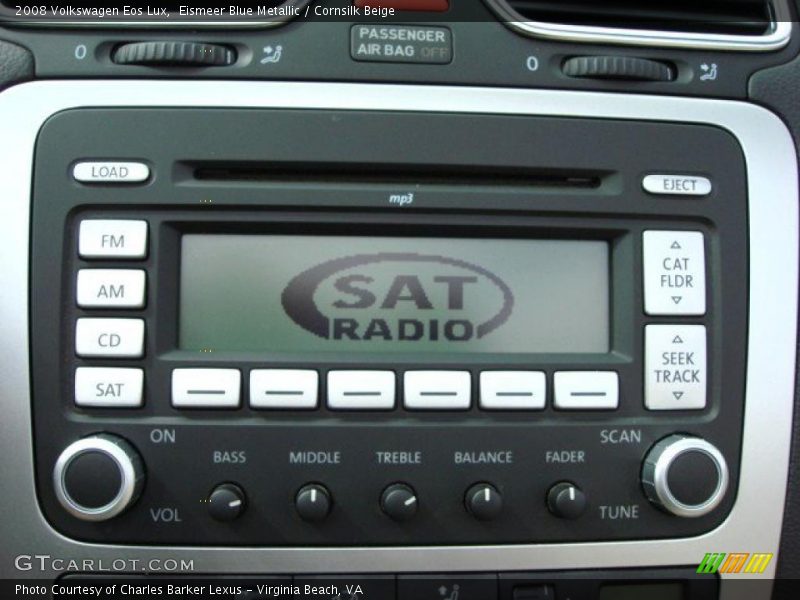 Eismeer Blue Metallic / Cornsilk Beige 2008 Volkswagen Eos Lux