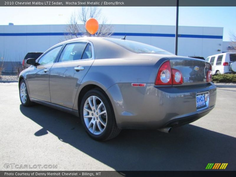 Mocha Steel Metallic / Ebony/Brick 2010 Chevrolet Malibu LTZ Sedan