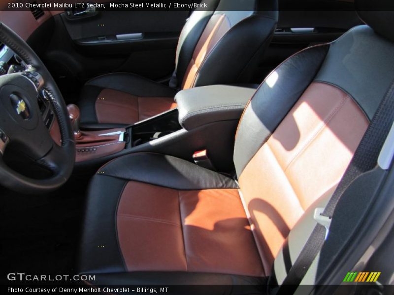  2010 Malibu LTZ Sedan Ebony/Brick Interior