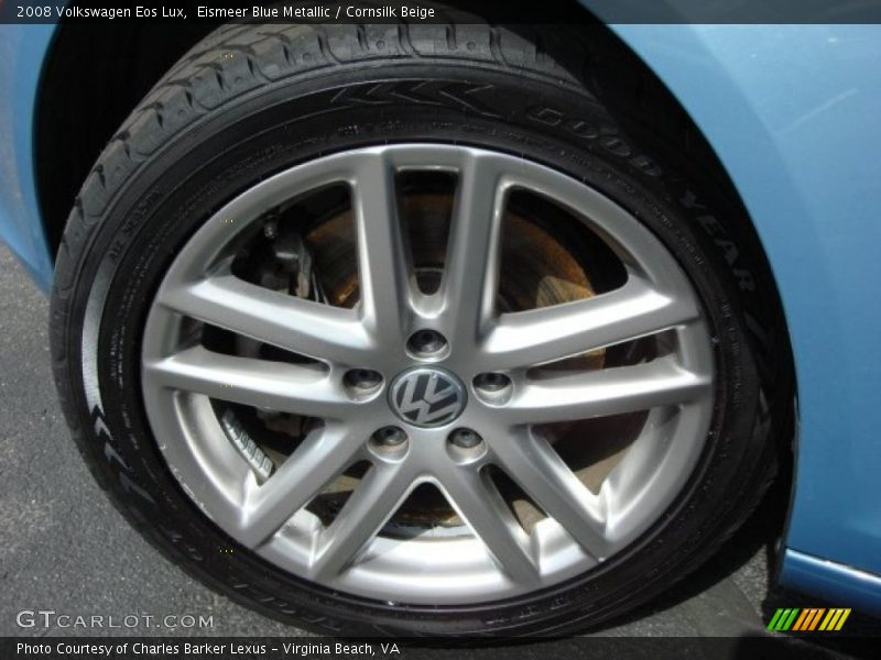 Eismeer Blue Metallic / Cornsilk Beige 2008 Volkswagen Eos Lux