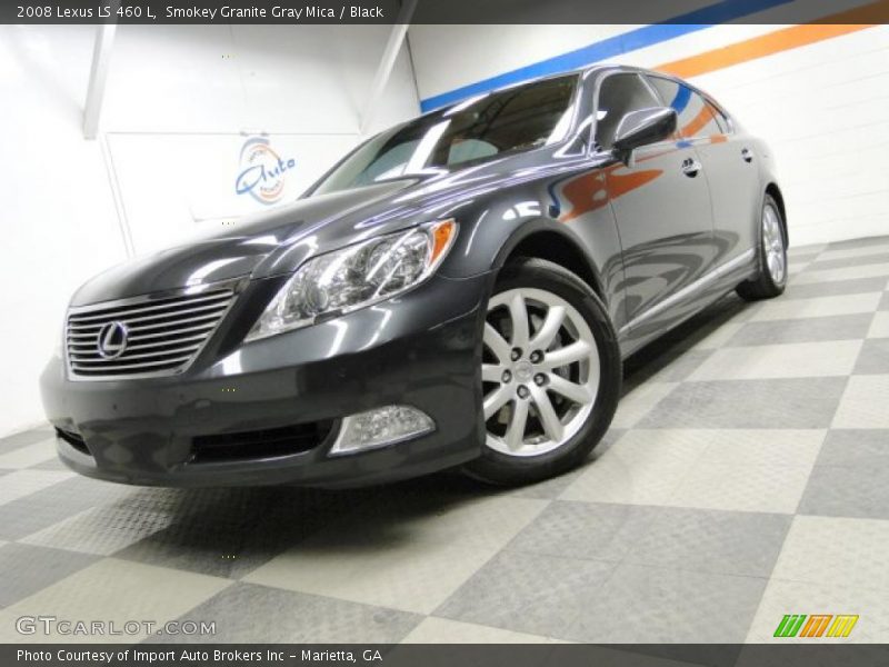 Smokey Granite Gray Mica / Black 2008 Lexus LS 460 L
