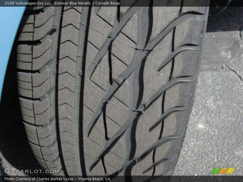 Eismeer Blue Metallic / Cornsilk Beige 2008 Volkswagen Eos Lux