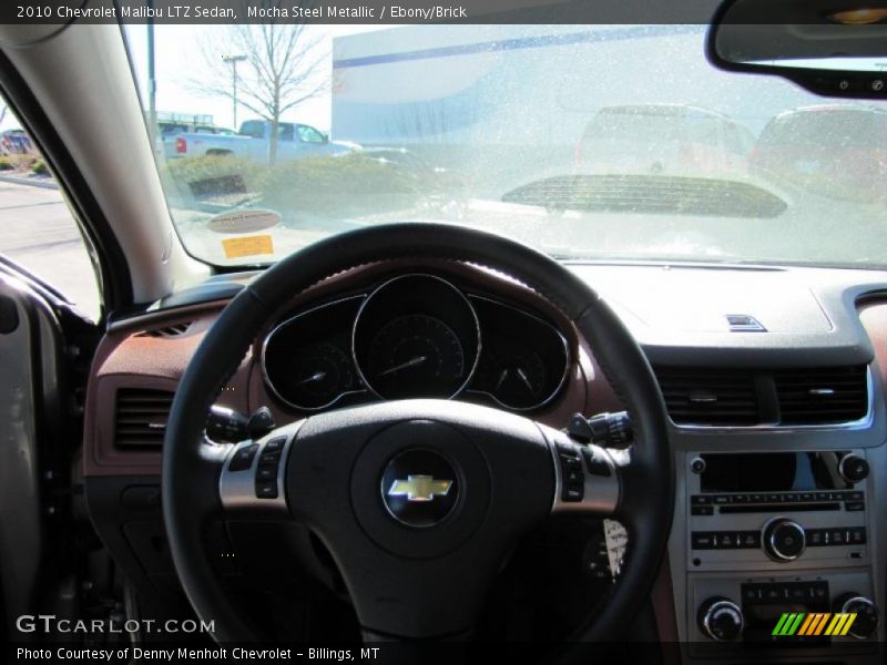 Mocha Steel Metallic / Ebony/Brick 2010 Chevrolet Malibu LTZ Sedan