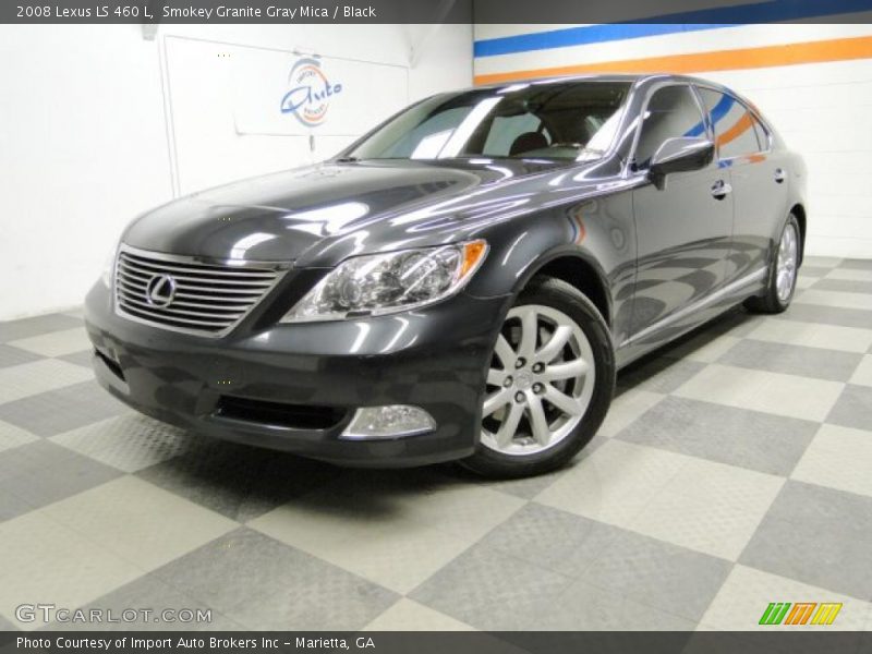 Smokey Granite Gray Mica / Black 2008 Lexus LS 460 L