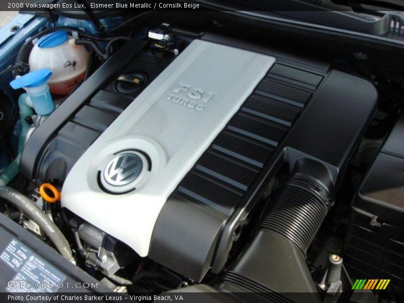 Eismeer Blue Metallic / Cornsilk Beige 2008 Volkswagen Eos Lux