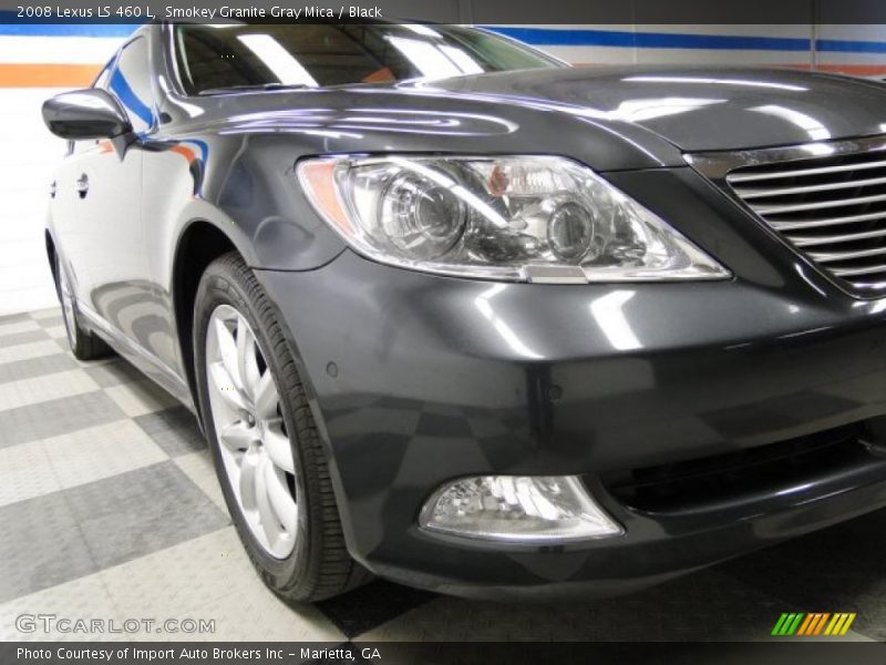Smokey Granite Gray Mica / Black 2008 Lexus LS 460 L