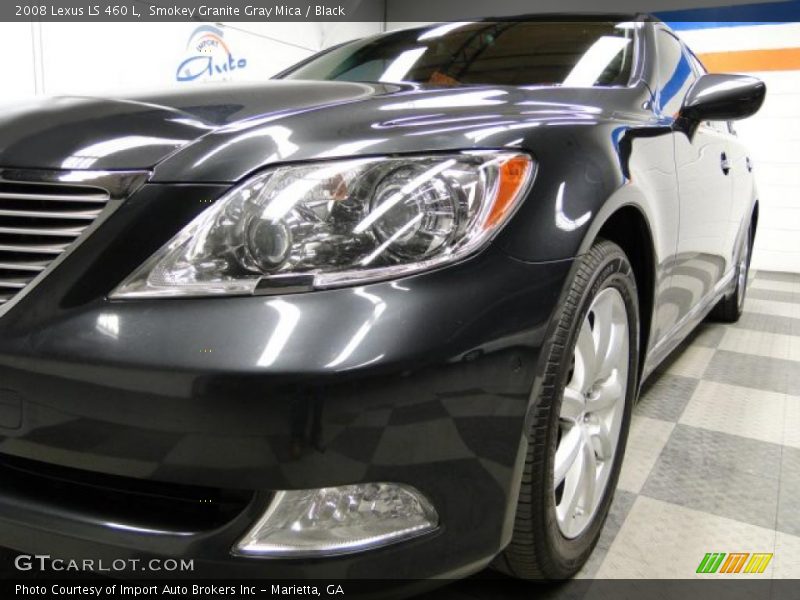 Smokey Granite Gray Mica / Black 2008 Lexus LS 460 L