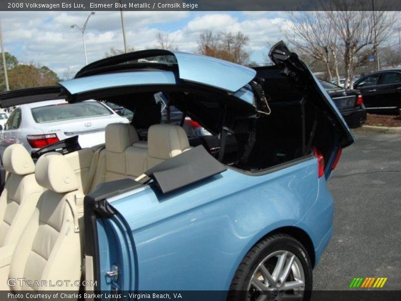 Eismeer Blue Metallic / Cornsilk Beige 2008 Volkswagen Eos Lux