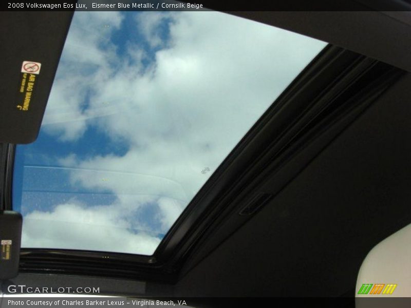 Eismeer Blue Metallic / Cornsilk Beige 2008 Volkswagen Eos Lux