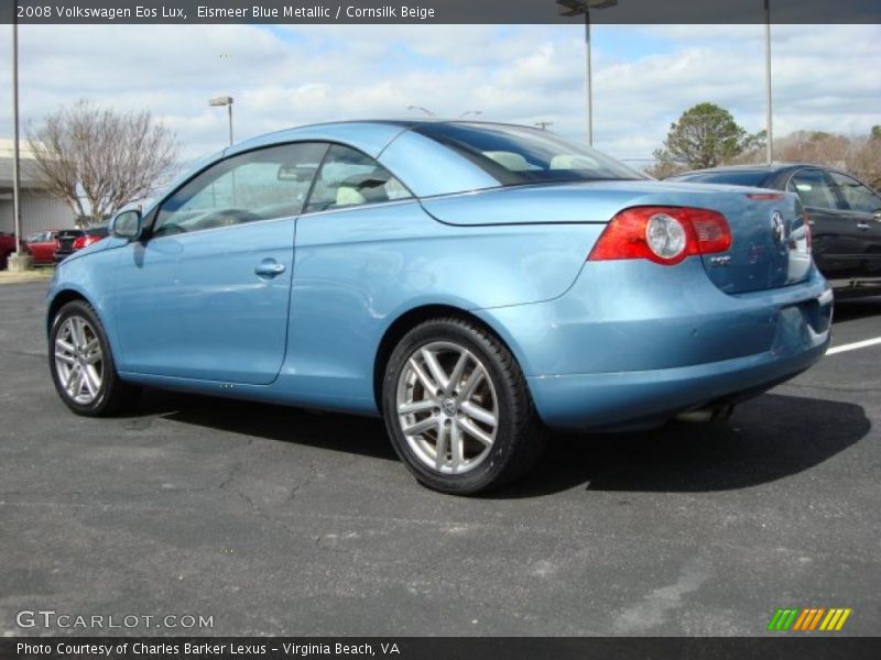 Eismeer Blue Metallic / Cornsilk Beige 2008 Volkswagen Eos Lux
