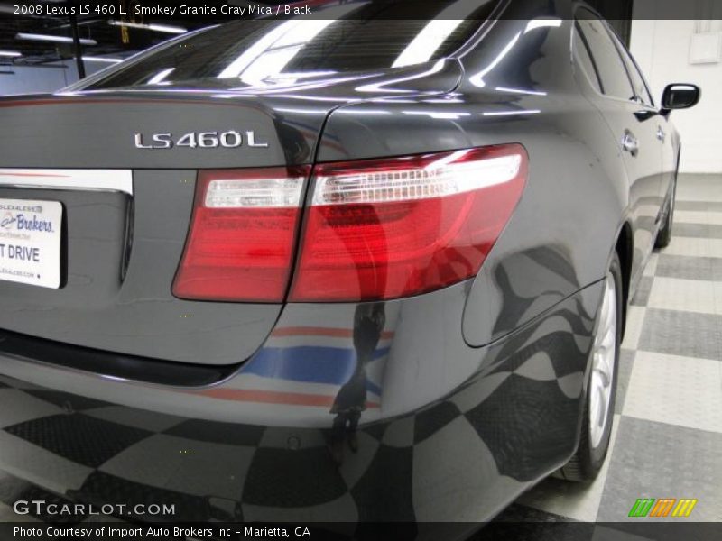Smokey Granite Gray Mica / Black 2008 Lexus LS 460 L