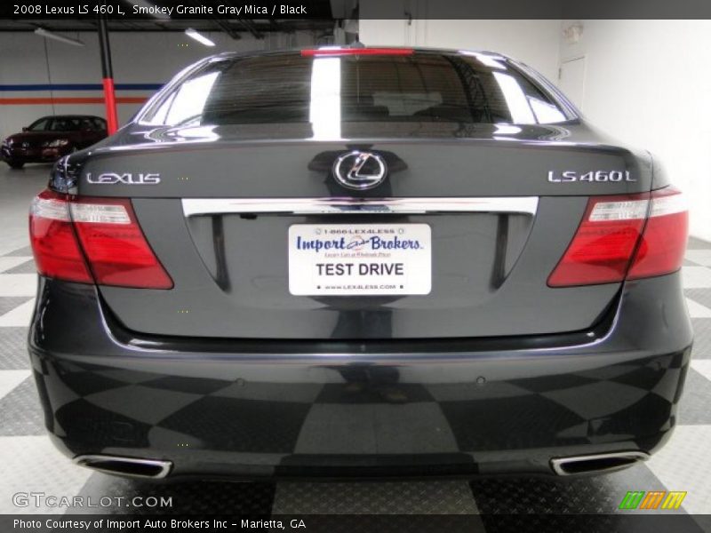 Smokey Granite Gray Mica / Black 2008 Lexus LS 460 L