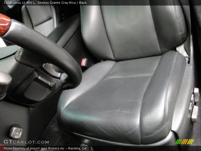 Smokey Granite Gray Mica / Black 2008 Lexus LS 460 L