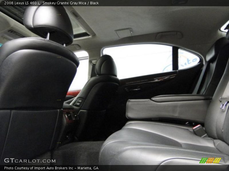Smokey Granite Gray Mica / Black 2008 Lexus LS 460 L