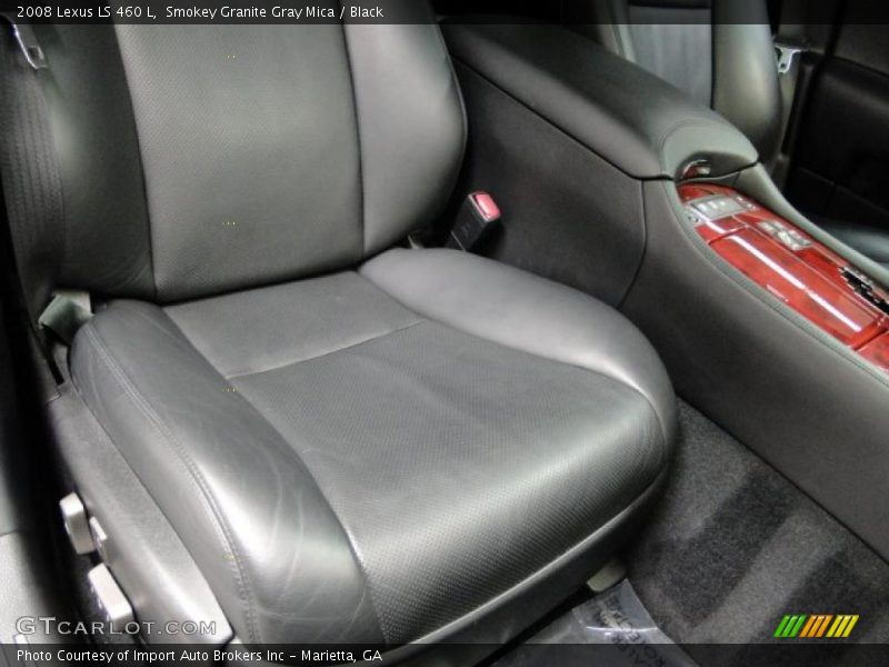 Smokey Granite Gray Mica / Black 2008 Lexus LS 460 L