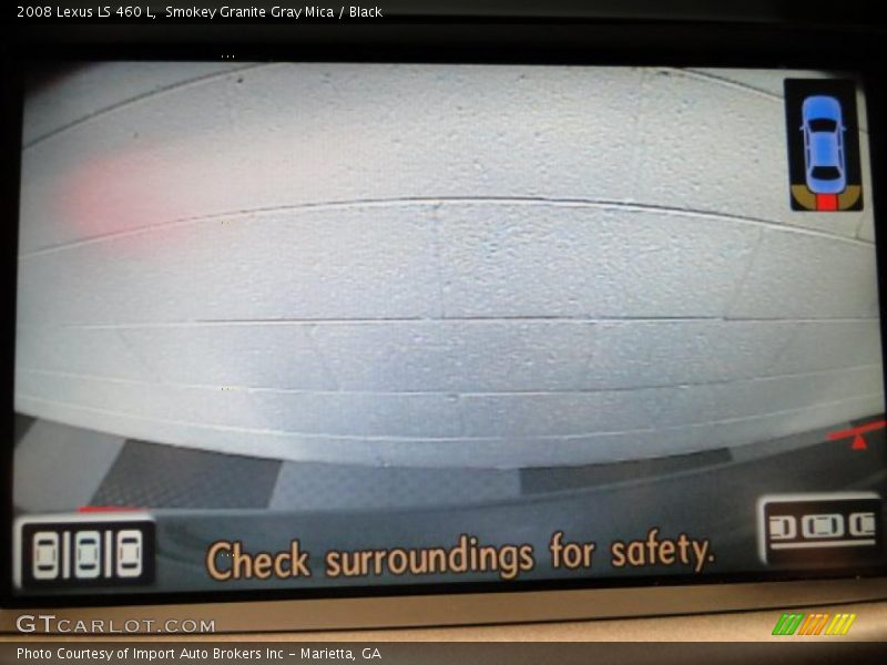 Smokey Granite Gray Mica / Black 2008 Lexus LS 460 L