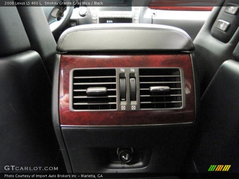 Smokey Granite Gray Mica / Black 2008 Lexus LS 460 L