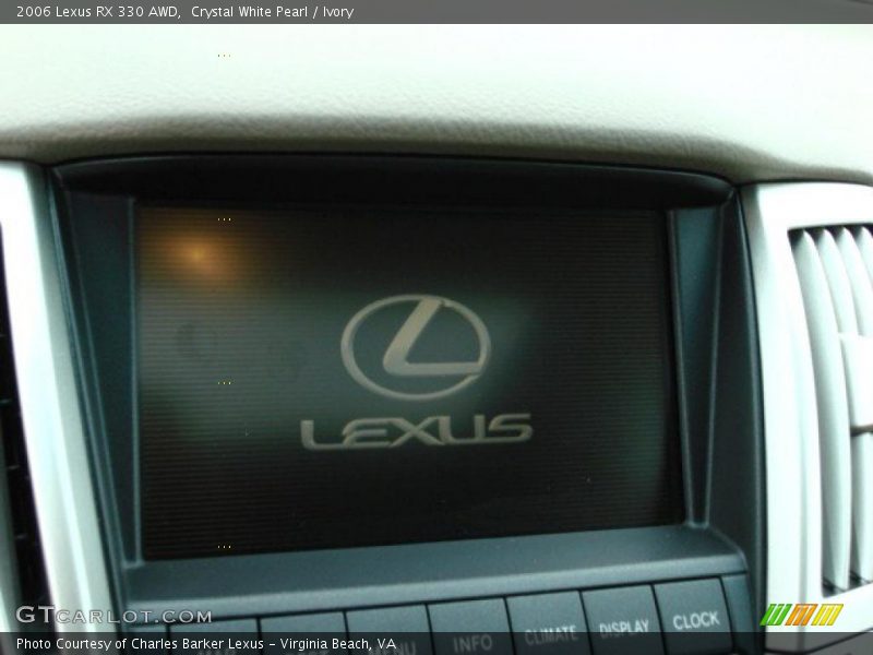 Crystal White Pearl / Ivory 2006 Lexus RX 330 AWD