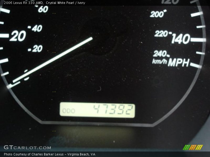 Crystal White Pearl / Ivory 2006 Lexus RX 330 AWD