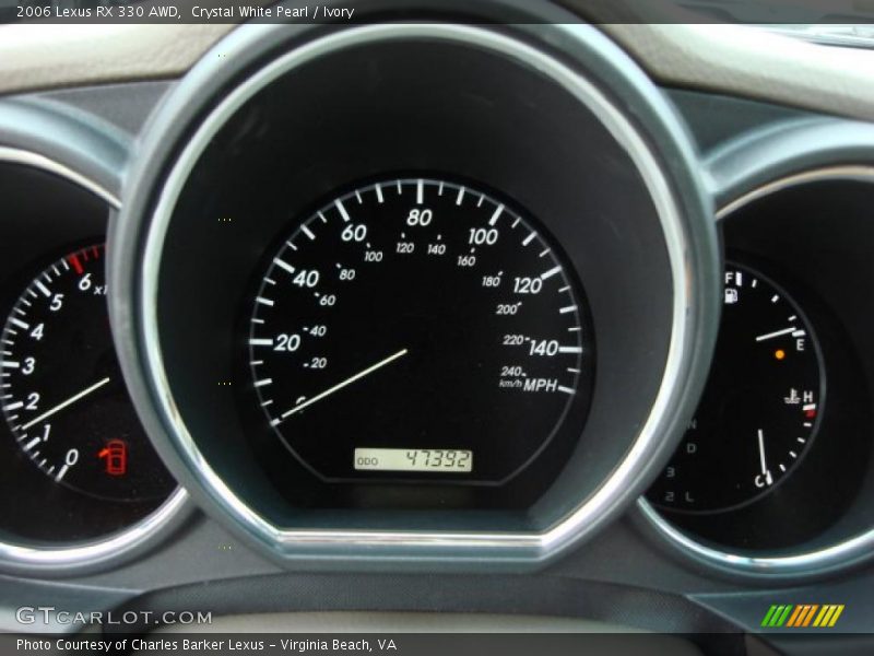 Crystal White Pearl / Ivory 2006 Lexus RX 330 AWD
