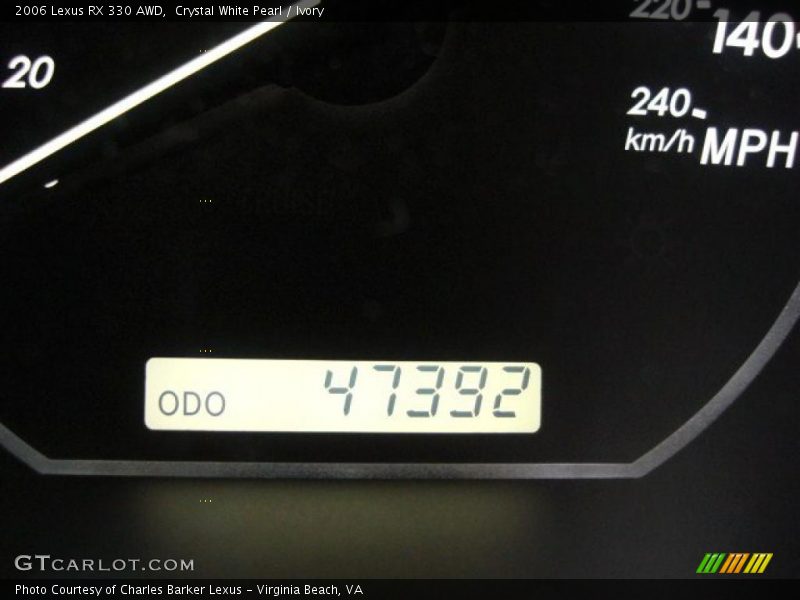 Crystal White Pearl / Ivory 2006 Lexus RX 330 AWD