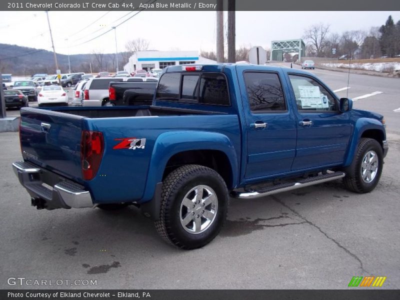Aqua Blue Metallic / Ebony 2011 Chevrolet Colorado LT Crew Cab 4x4