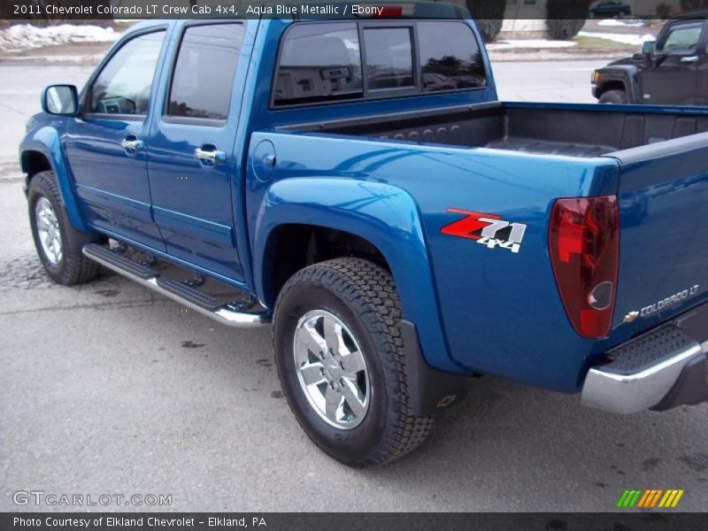Aqua Blue Metallic / Ebony 2011 Chevrolet Colorado LT Crew Cab 4x4