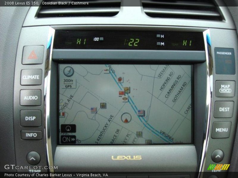 Obsidian Black / Cashmere 2008 Lexus ES 350