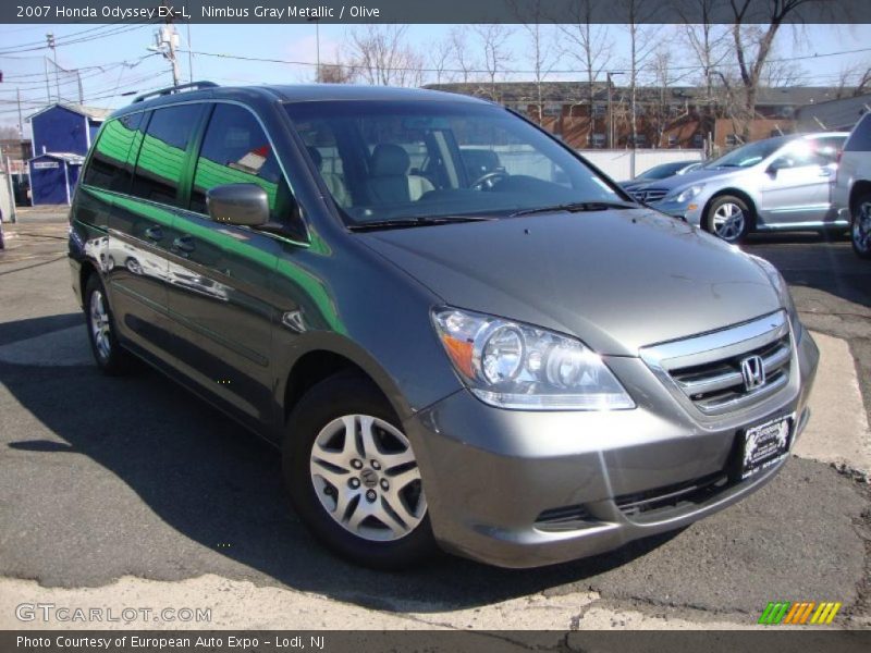 Nimbus Gray Metallic / Olive 2007 Honda Odyssey EX-L