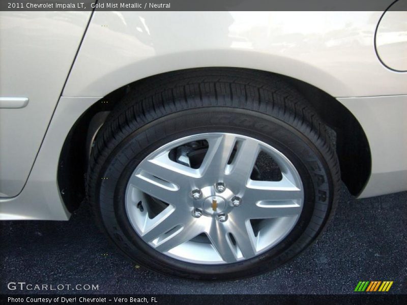 Gold Mist Metallic / Neutral 2011 Chevrolet Impala LT