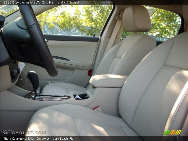 Gold Mist Metallic / Neutral 2011 Chevrolet Impala LT