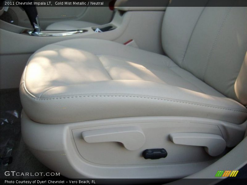 Gold Mist Metallic / Neutral 2011 Chevrolet Impala LT